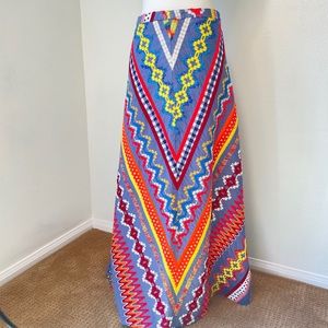TORY BURCH MAXI EMBROIDERED SKIRT